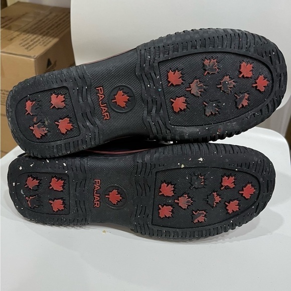 Pajar black leather and nylon low grip insulated winter boots size 38 - Picture 5 of 10